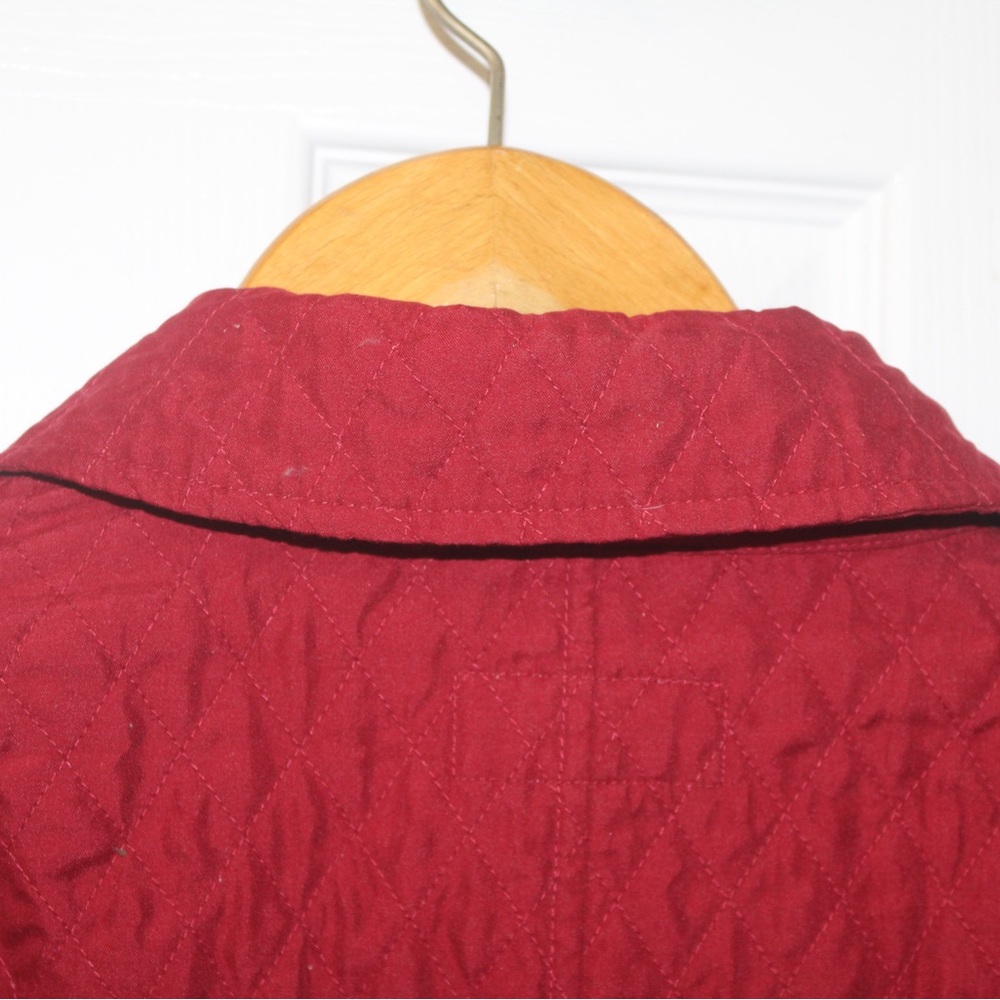 Merona Size M Red Utility Jacket with zipper and snap closure with snap pockets - Picture 8 of 9